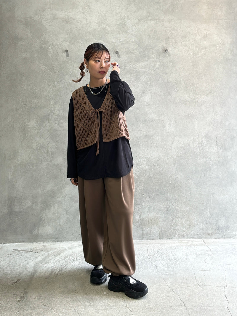 【再入荷】タックポケットジャージジョガーパンツ／CYAN TOKYO