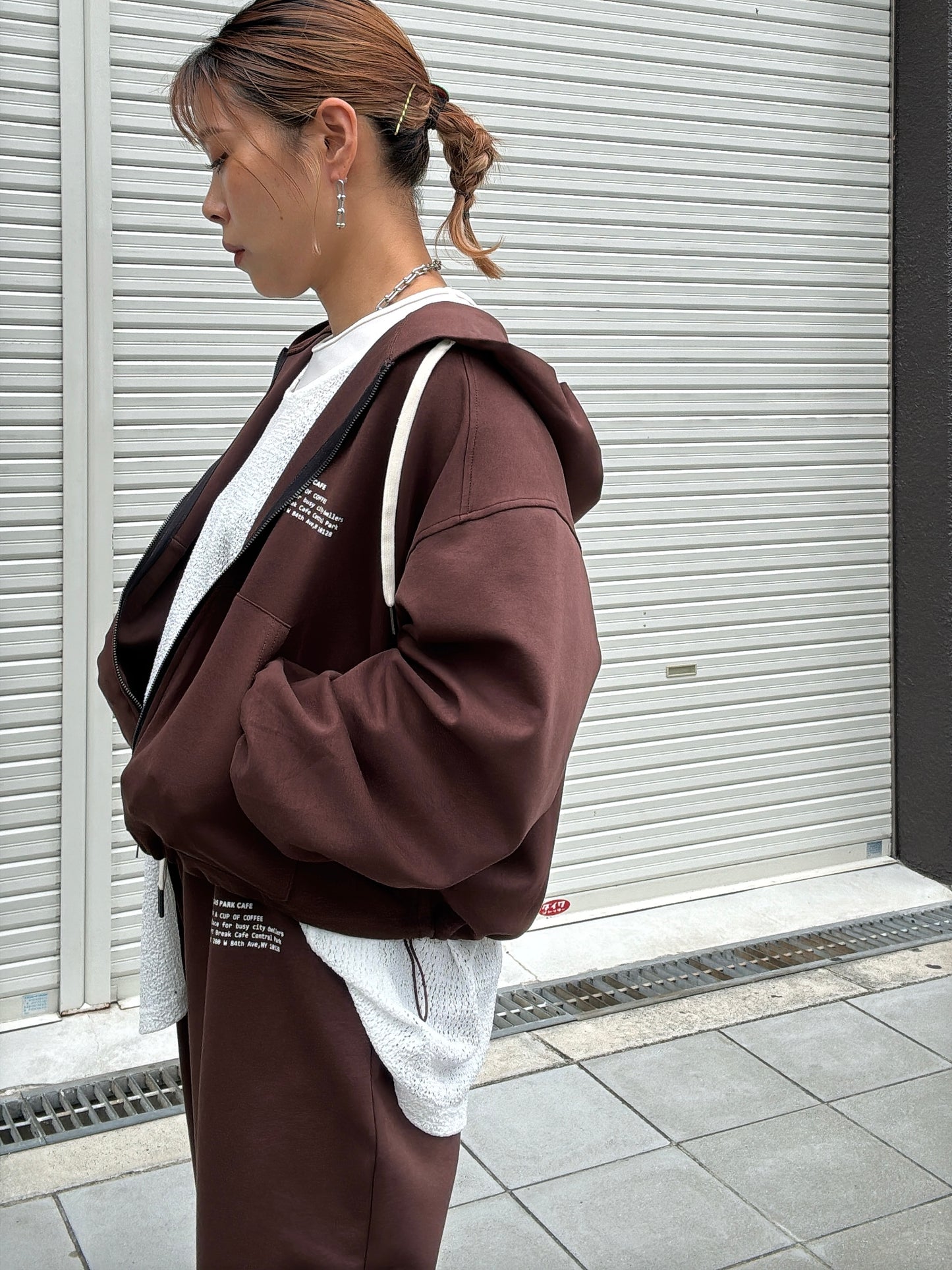 ジップアップパーカー／Anna Kerry