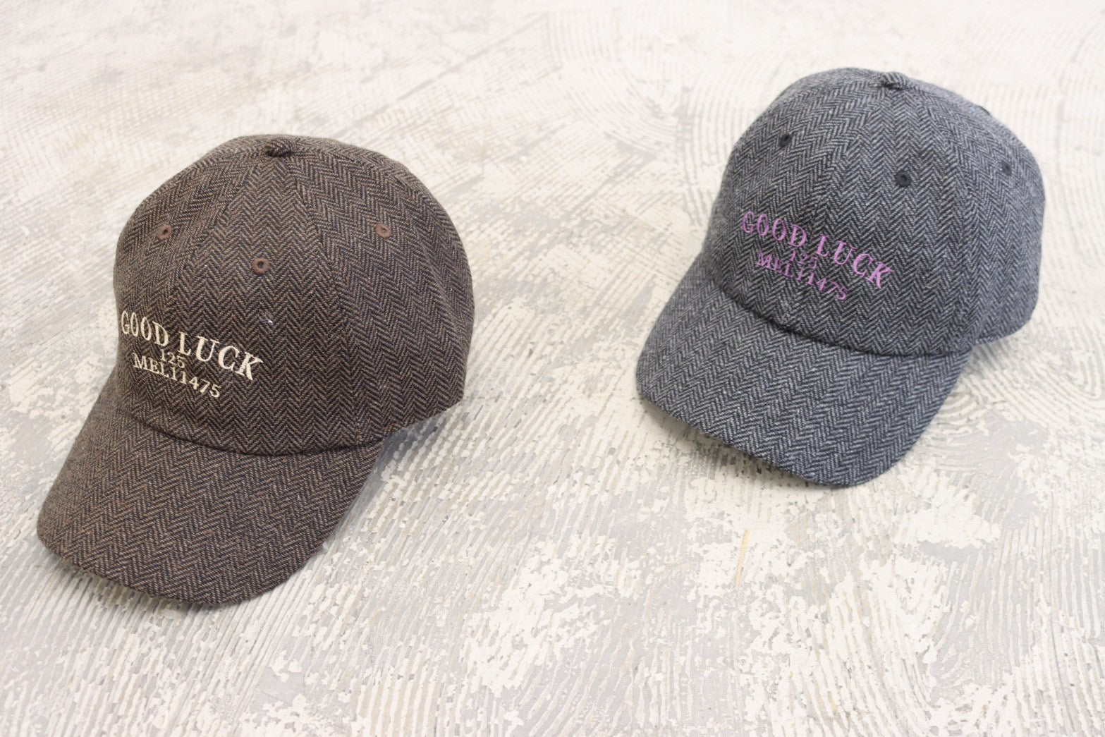 【予約⚡︎販売】ヘリンボーン柄キャップ／#8648005／LE MÉLANGE／2026 AW #1