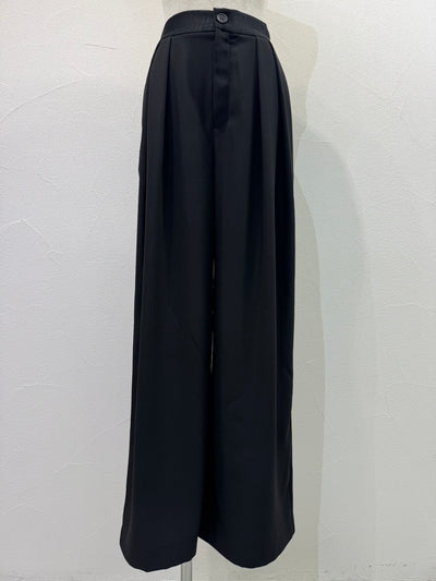 【予約⚡︎販売】インプリーツジョーゼットワイドパンツ／604496／CYAN tokyo／2026 AW#1
