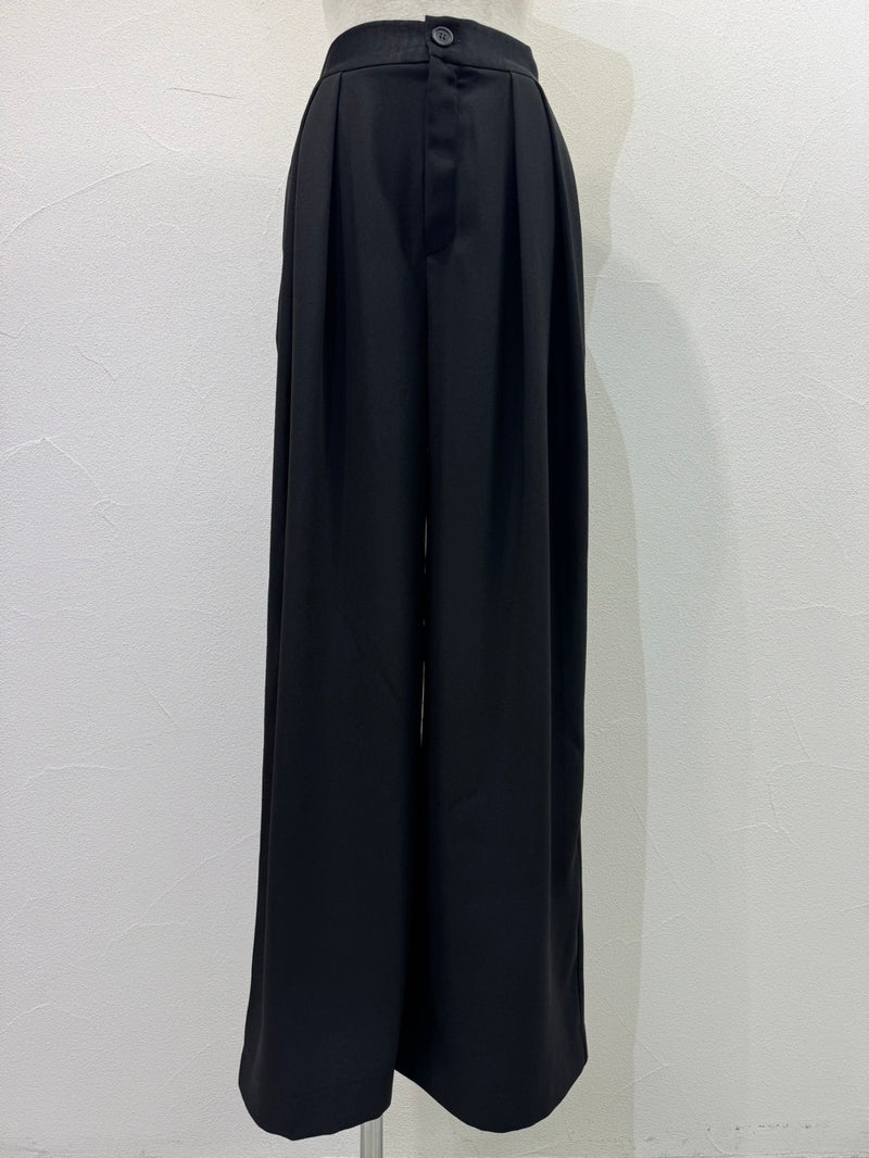 【予約⚡︎販売】インプリーツジョーゼットワイドパンツ／604496／CYAN tokyo／2026 AW#1