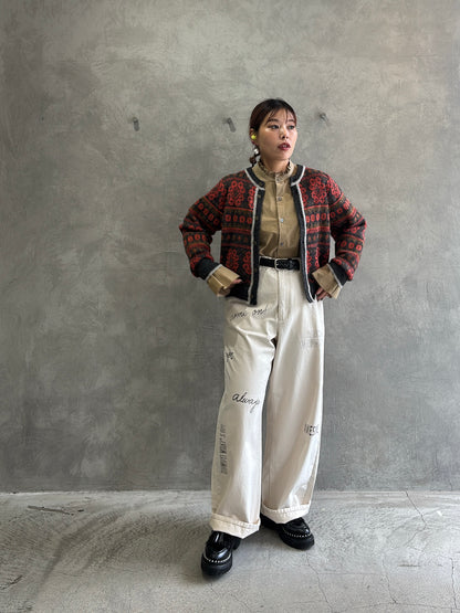 ジャガードカーディガン／LE MÉLANGE