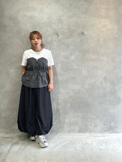 2wayナイロンバルーンスカート