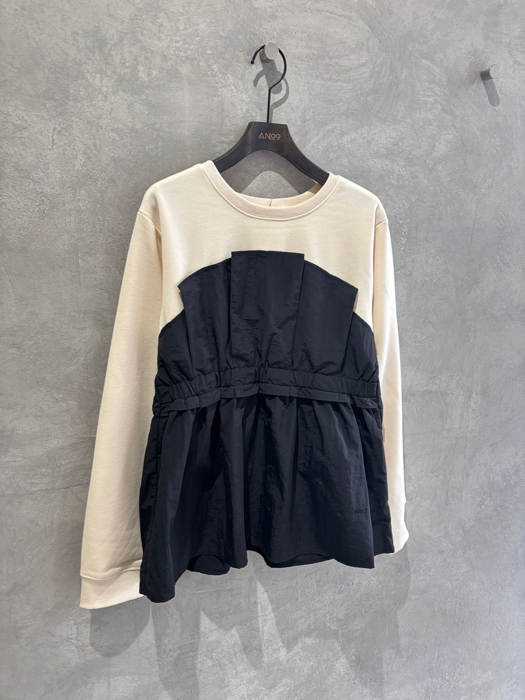 フリル切替スウェット