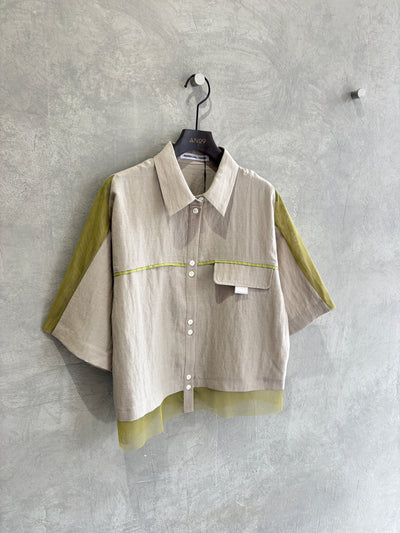 メッシュドッキングブラウス／MARECHAL TERRE