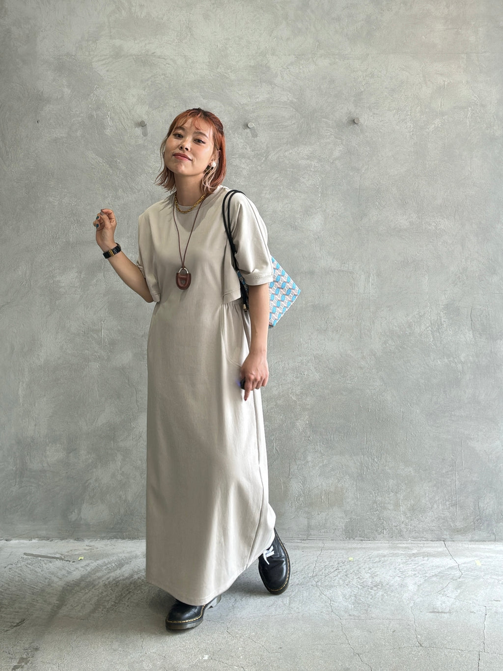 ウエストカッティングワンピース／Dignite collier／MNMS