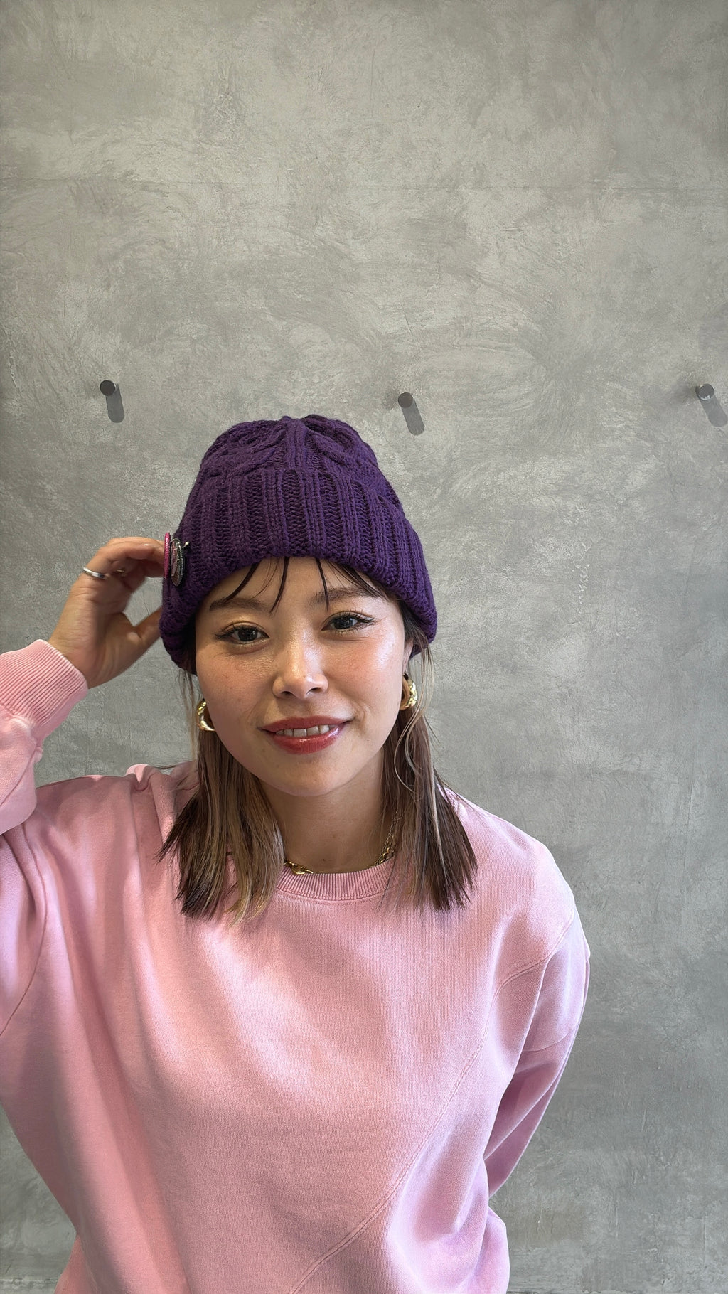 ゆるフィットニットキャップ