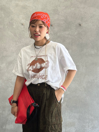 プリントTシャツ／8621008／LE MÉLANGE