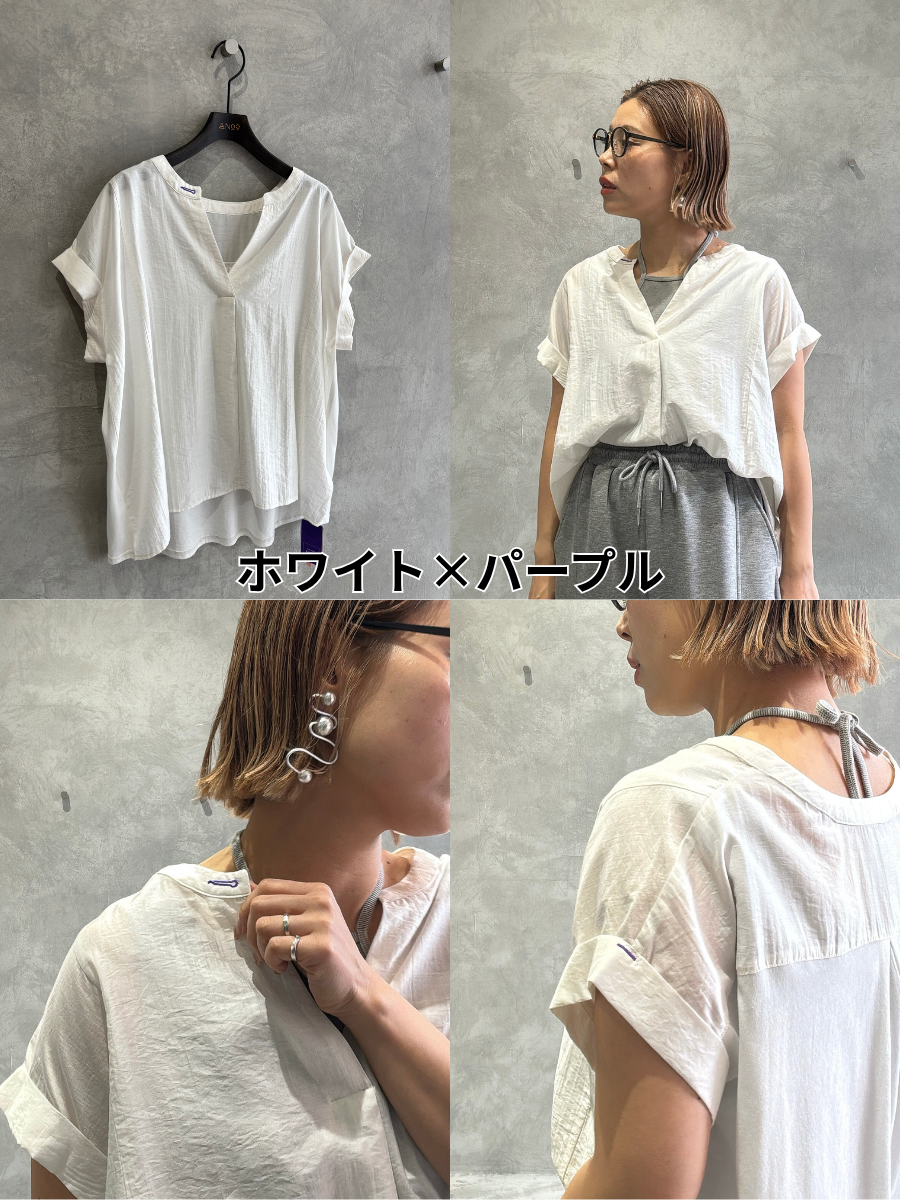 ミニエペ⚡︎シアースキッパー半袖カットソー／No.9-the Nines-