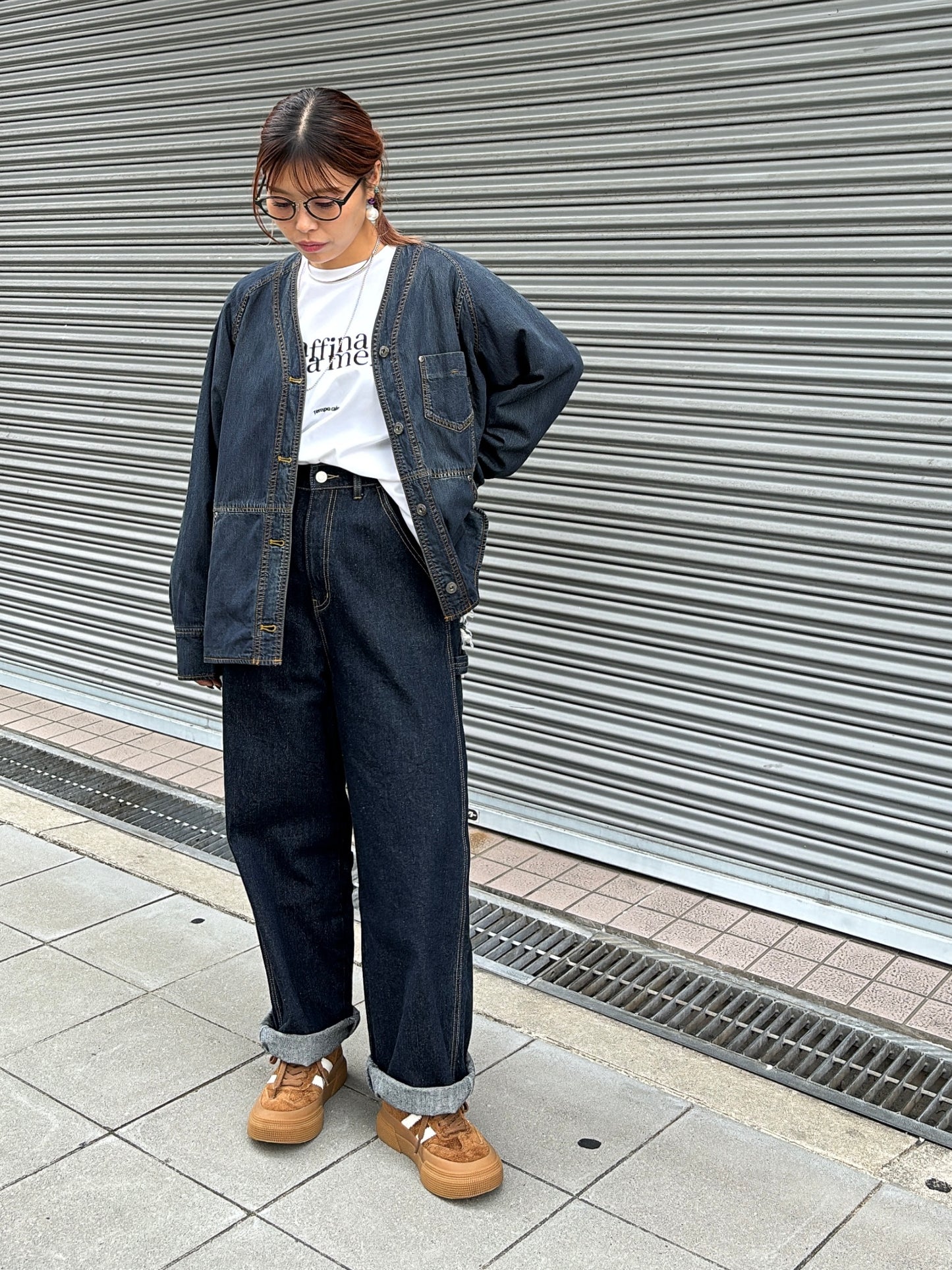 裏キルトダンガリージャケット／ayane