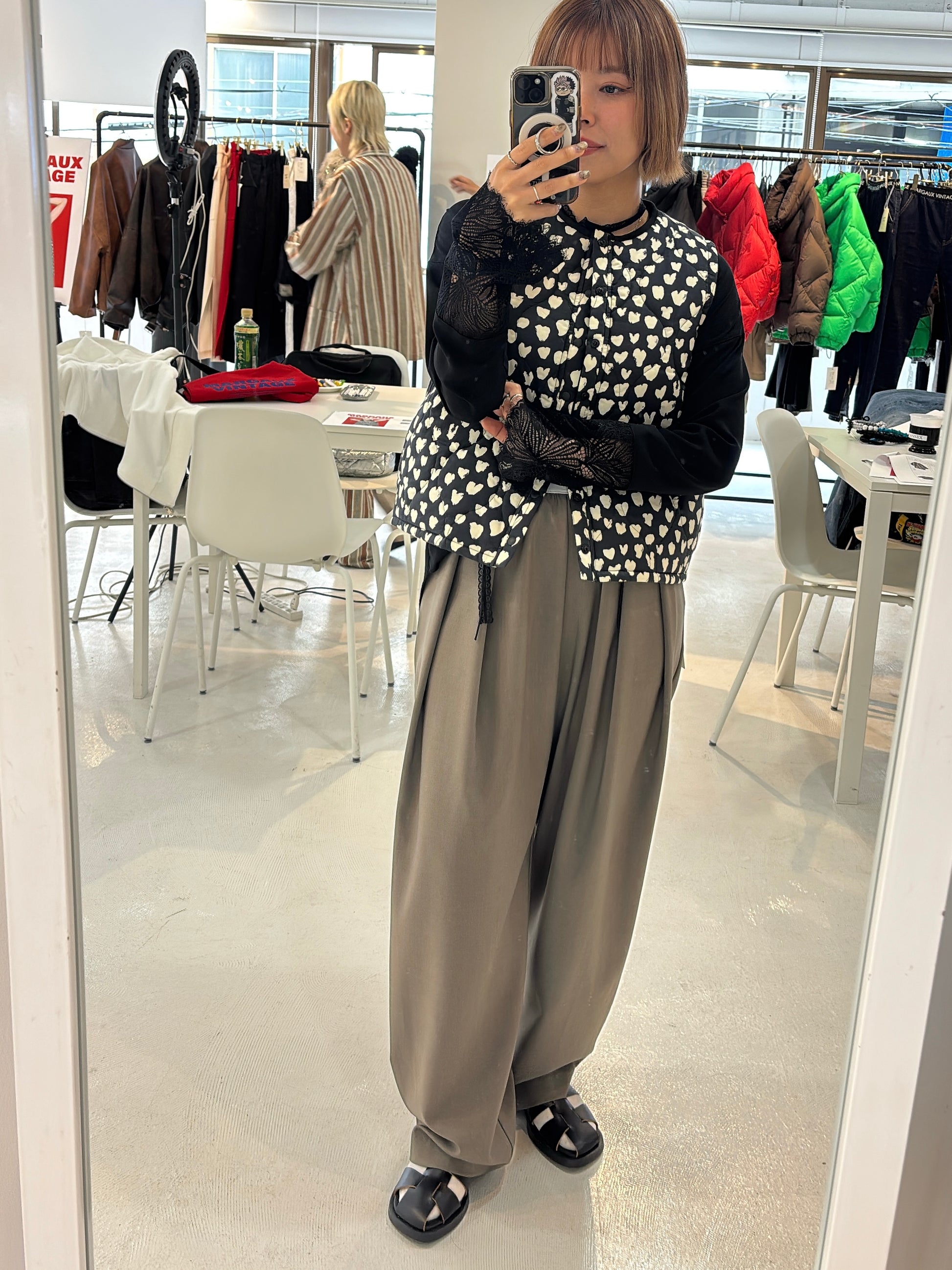 【予約⚡︎販売】ロゴウエストタックパンツ／MG PT-26089-A／MARGAUX VINTAGE／2026 AW＃1