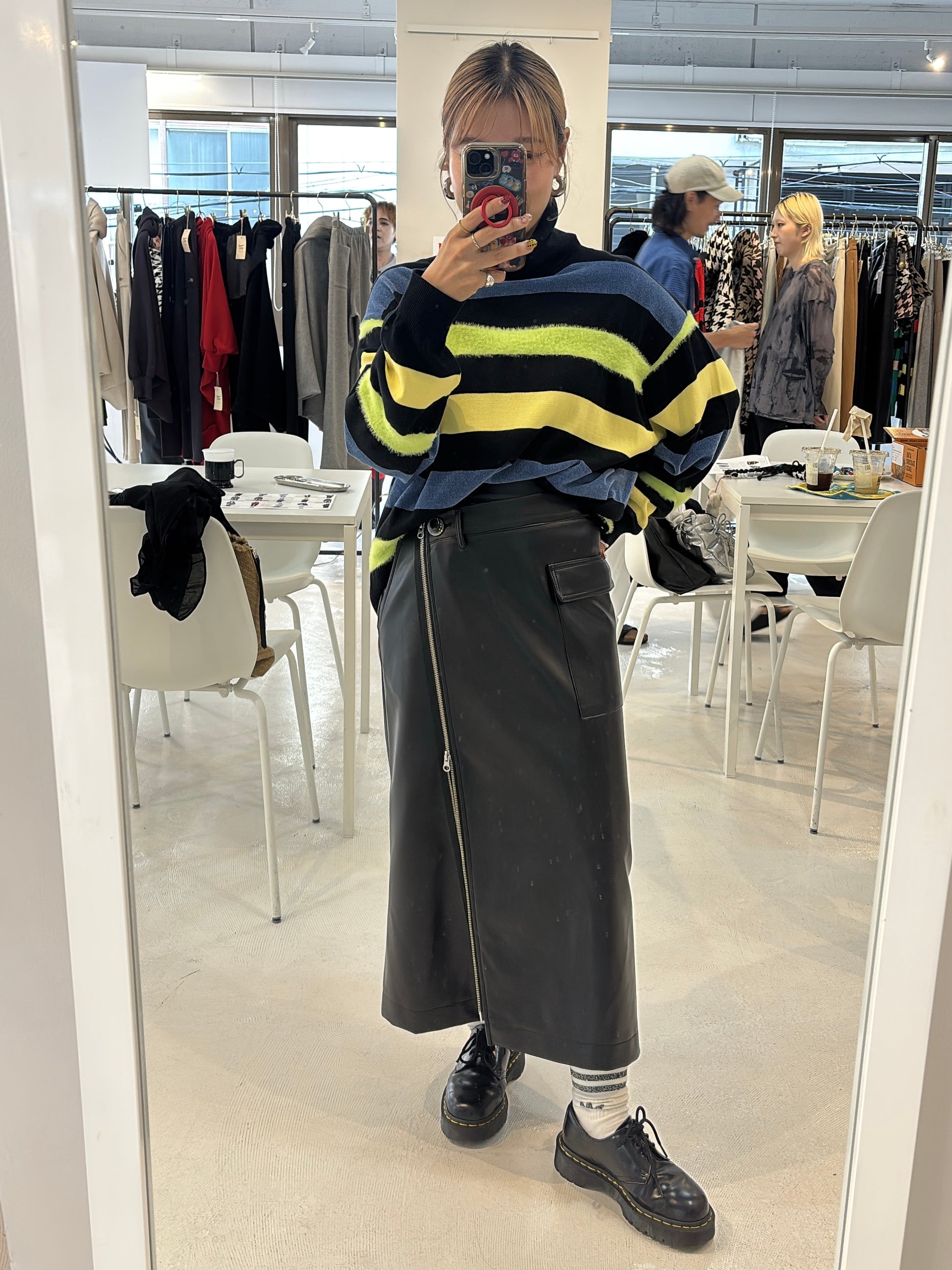 【予約⚡︎販売】異素材ボーダータートルニット／MG KN-26120-A／MARGAUX VINTAGE／2026 AW＃2