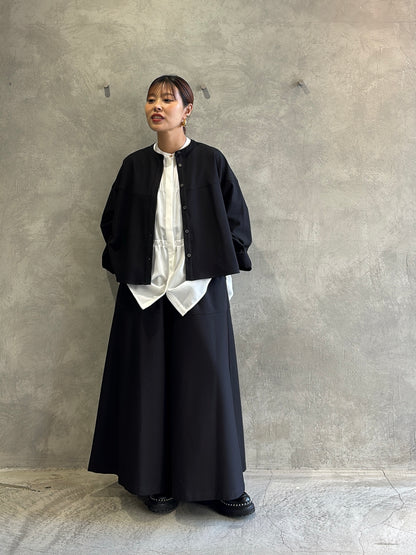 ラウンドヨークガウチョパンツ／CYAN tokyo