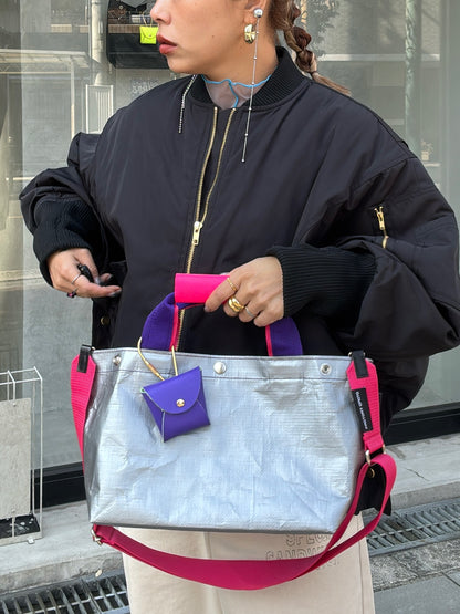 【予約販売】パープル×ピンク（本体：シルバー）／FACTORY OMOTO／BASIC TOTE