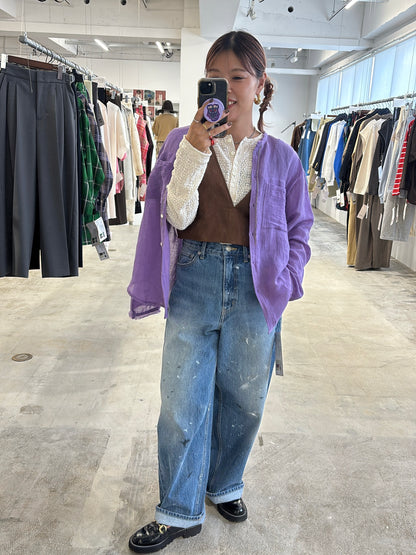 受付終了【予約販売】ヘンリーネックカットソー／8611002／LE MÉLANGE