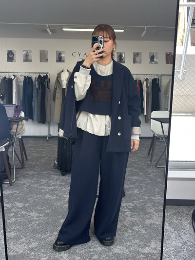 【予約⚡︎販売】マイクロフリースWジャケット／604513／CYAN tokyo／2026 AW#1