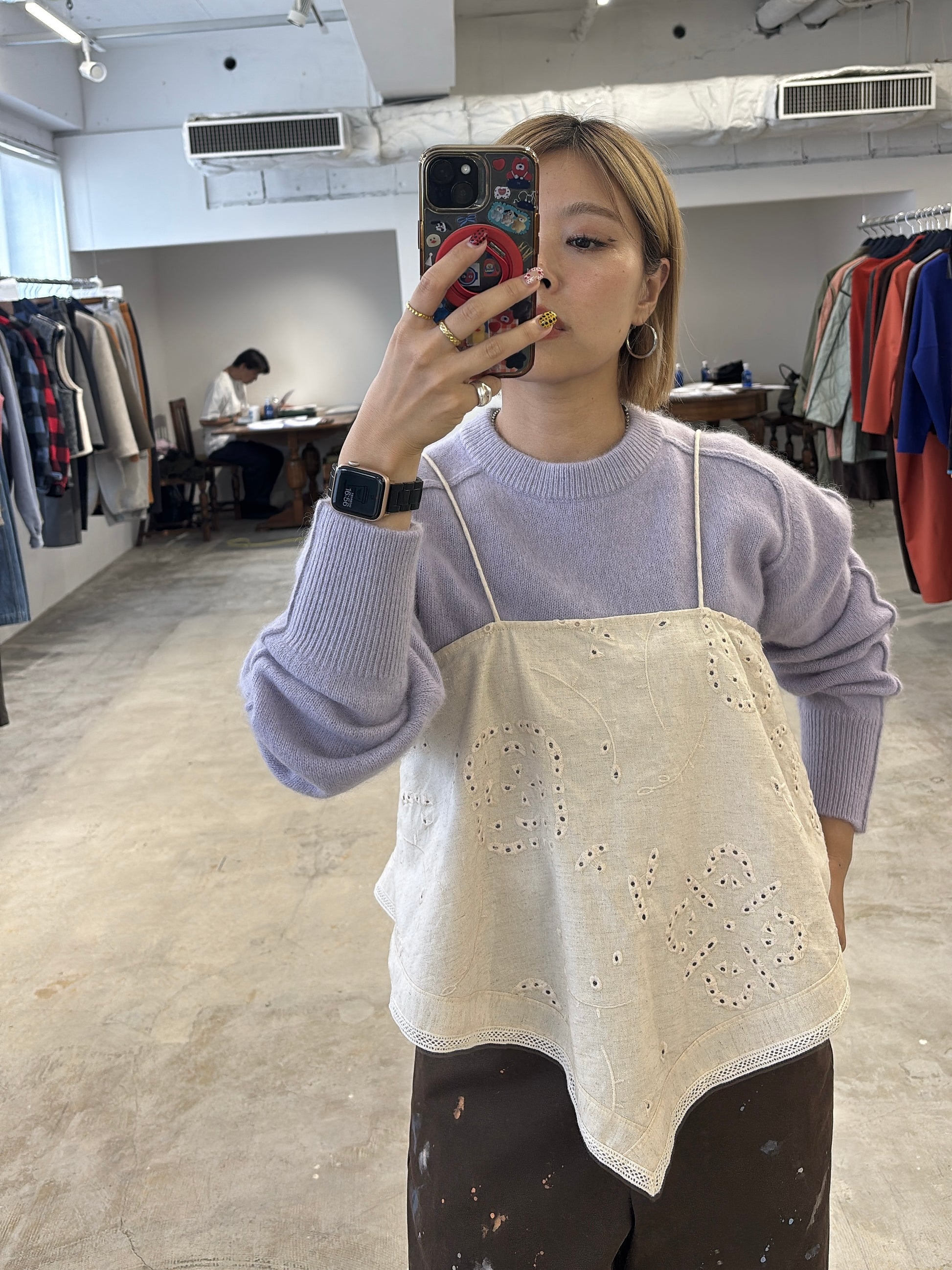 【予約⚡︎販売】カットワーク刺繍キャミソール／8663202／LE MÉLANGE／2026 AW #2