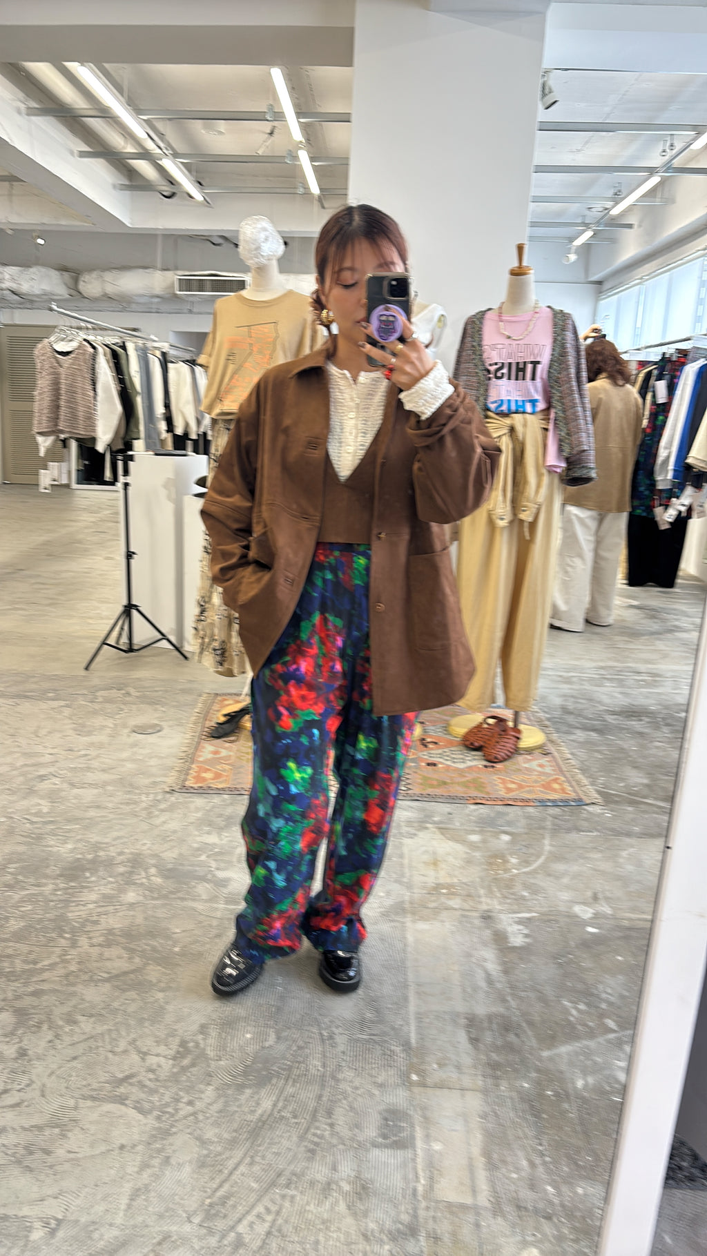 受付終了【予約販売】ECOスウェードベスチェ／8613701／LE MÉLANGE