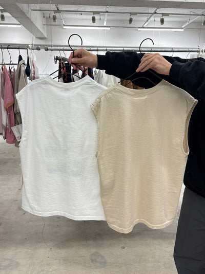 リメイク風ノースリーブ／8621009／LE MÉLANGE／2026 SS#2　Tシャツ