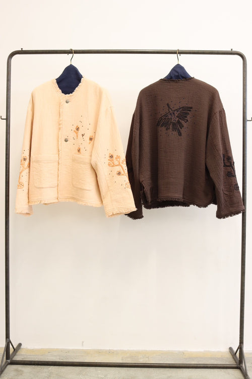 刺繍クルーネックジャケット／#8643804／LE MÉLANGE／2026 AW #1