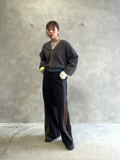 サイドラインワイドパンツ／Anna Kerry