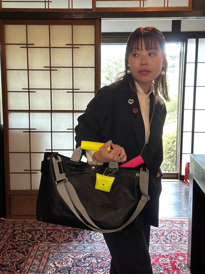 【予約販売】グレー×ブラック（本体：ブラック）／FACTORY OMOTO／BASIC TOTE