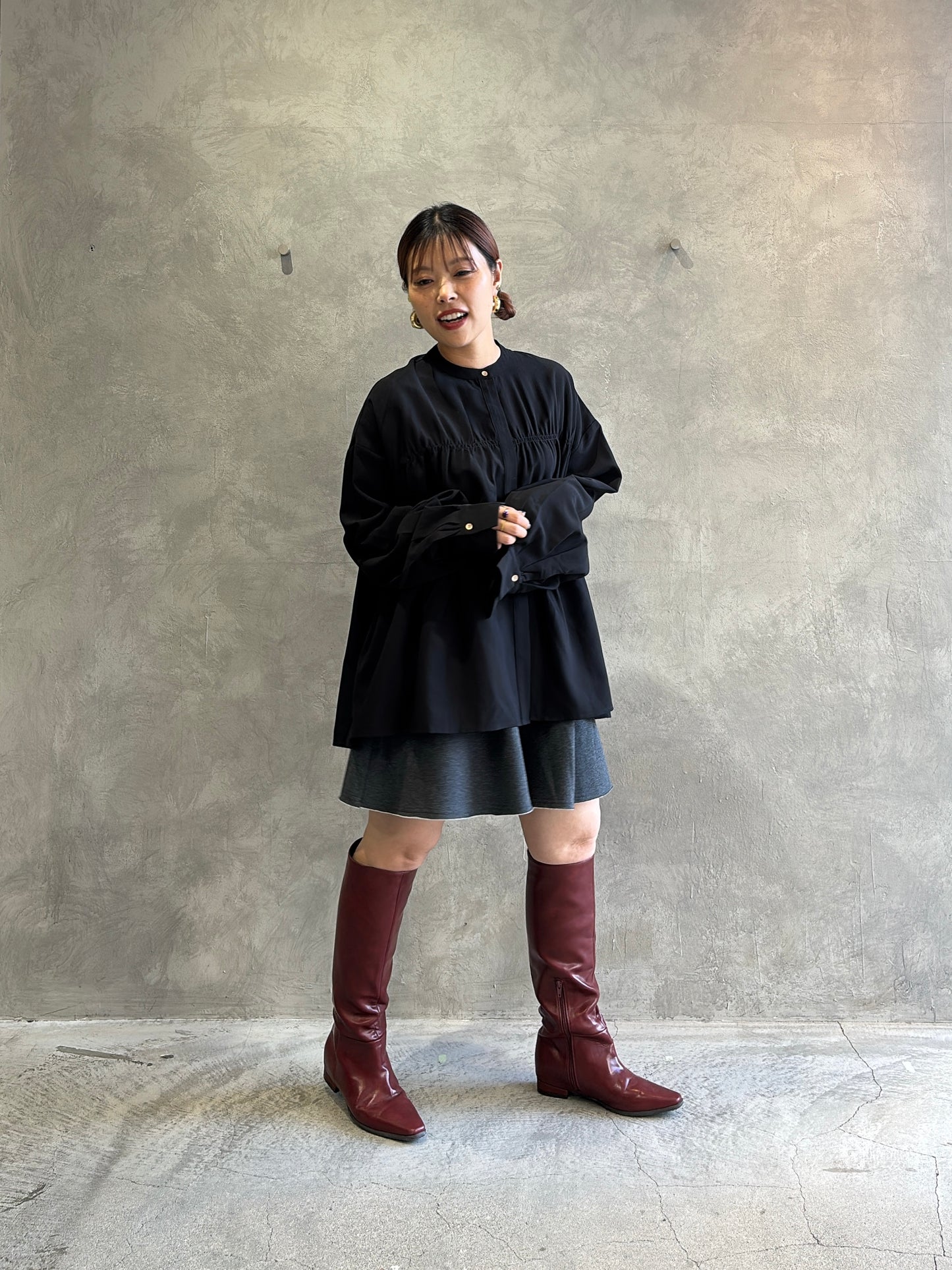 裏起毛フレアショーパン／VERSEAU