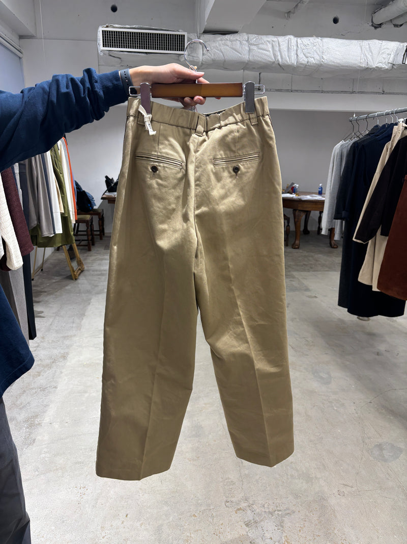 受付終了【予約⚡︎販売】ラインコットンツイルパンツ／#8643503／LE MÉLANGE／2026 AW #1