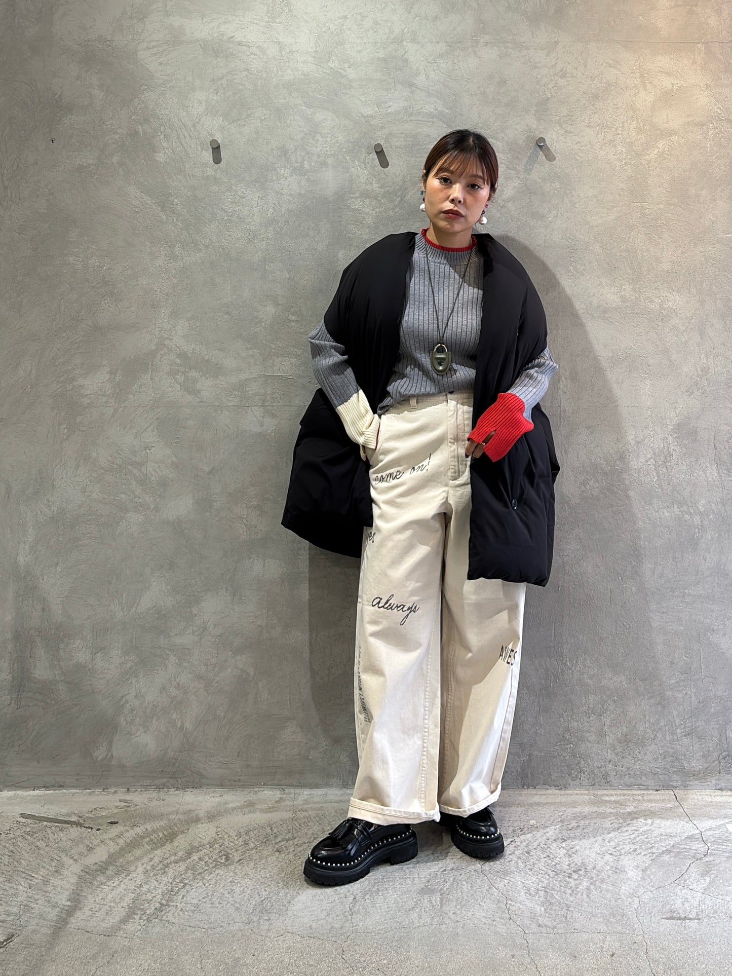 ストールライクダウンベスト／CYAN TOKYO