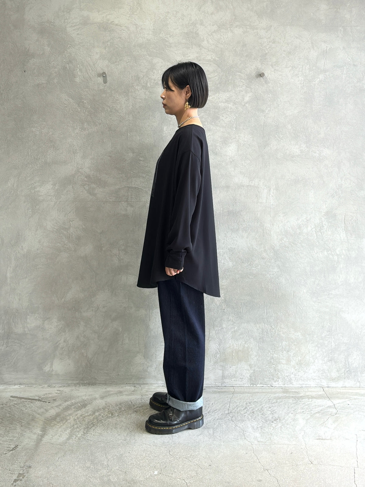 前後2wayフォトプリントロンT／Anna Kerry