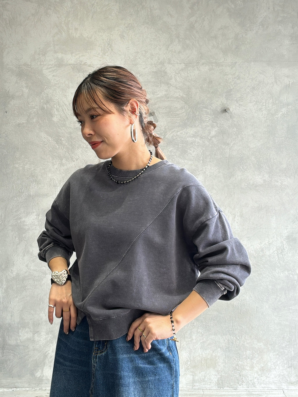 【再入荷】ピグメントプルオーバースウェット