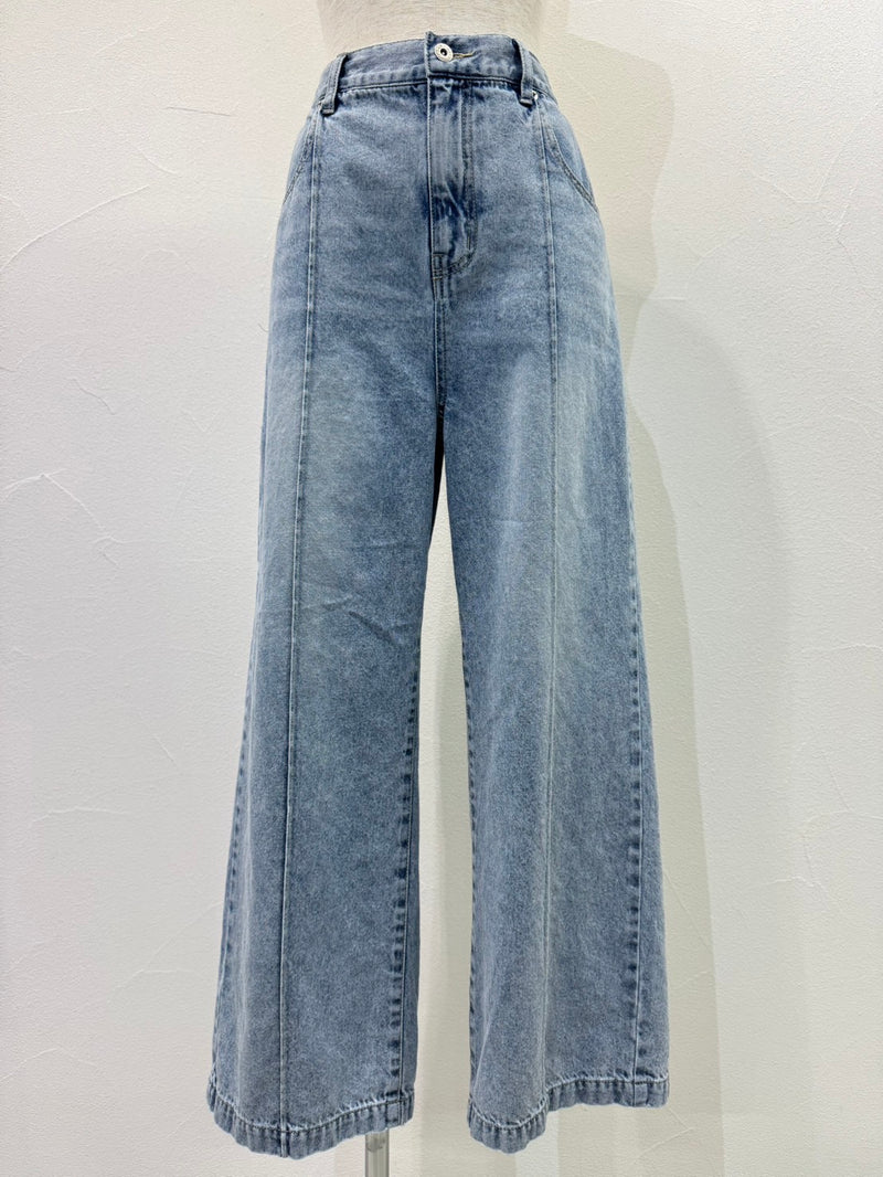【予約⚡︎販売】ソフトデニムピンタックワイドパンツ／604493／CYAN tokyo／2026 AW#1