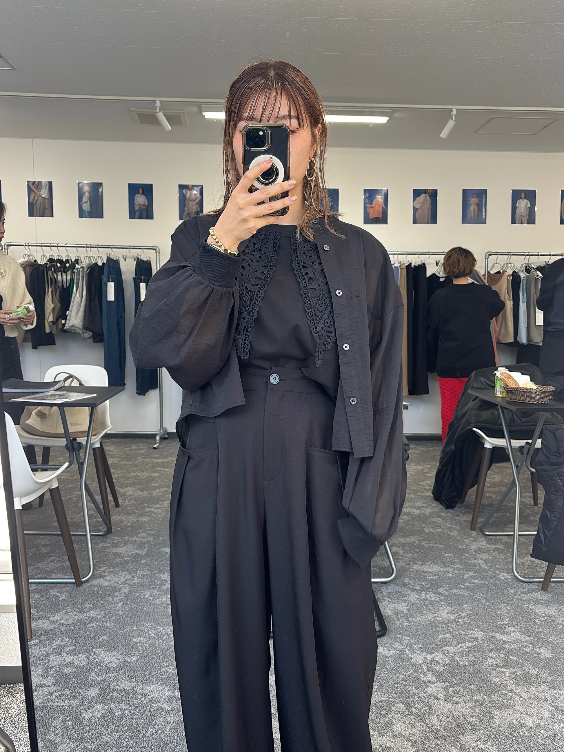 【予約販売】レースカラーノースリTOPS／601478／CYAN tokyo／2026 SS#2