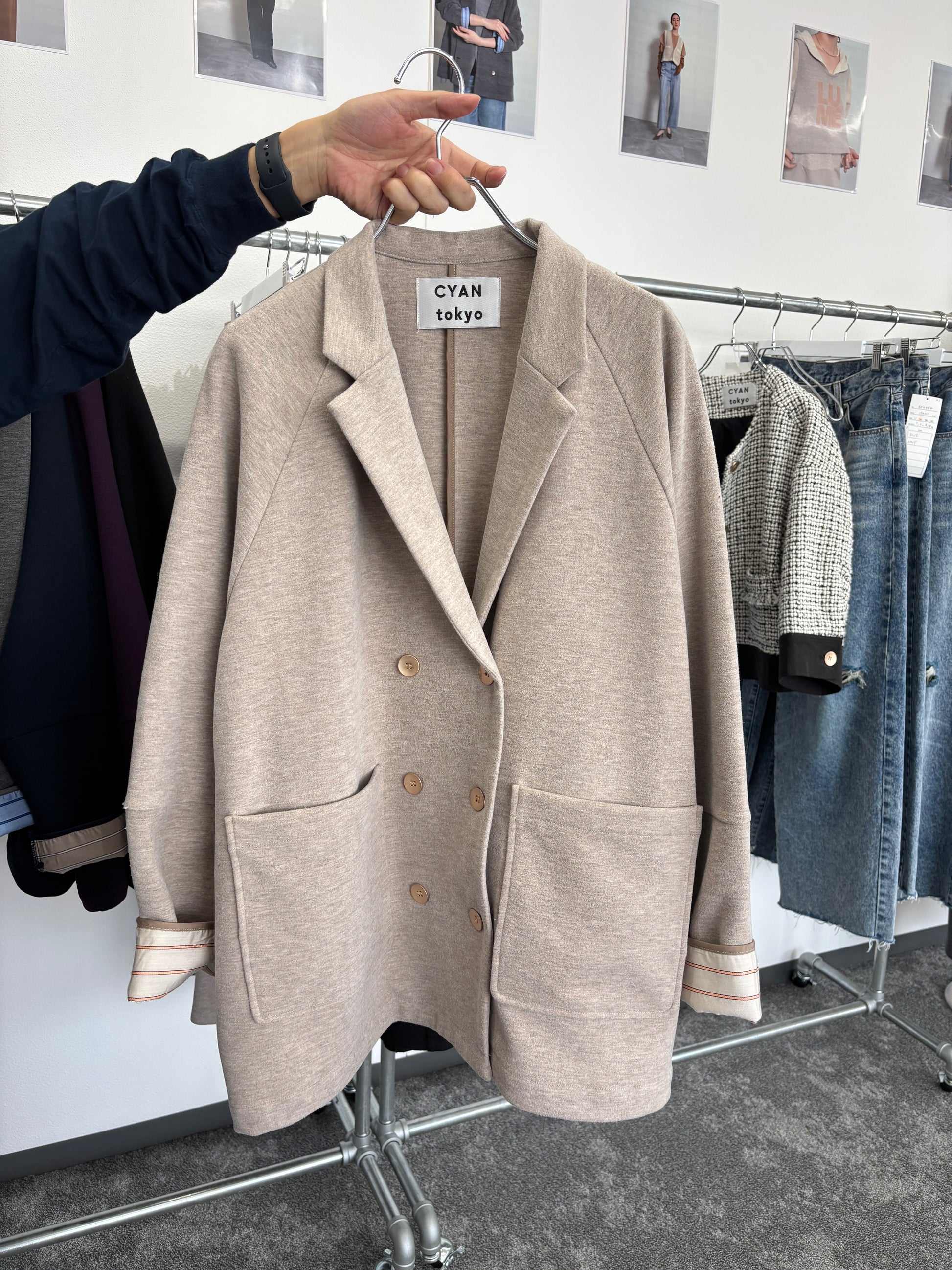 【予約⚡︎販売】マイクロフリースWジャケット／604513／CYAN tokyo／2026 AW#1