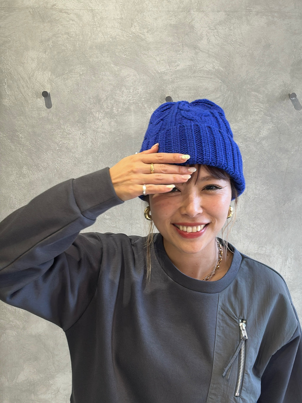 ゆるフィットニットキャップ