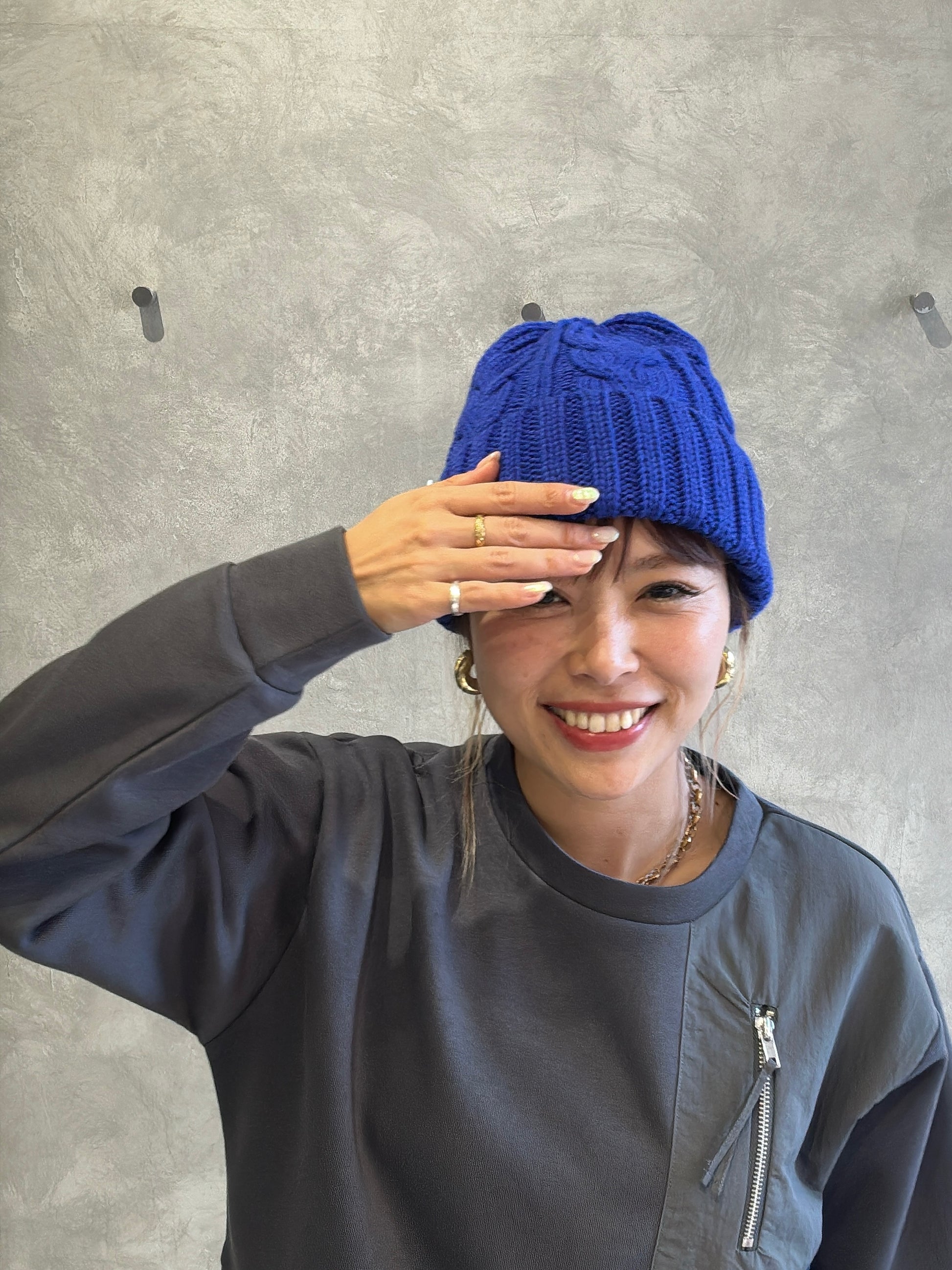 ゆるフィットニットキャップ