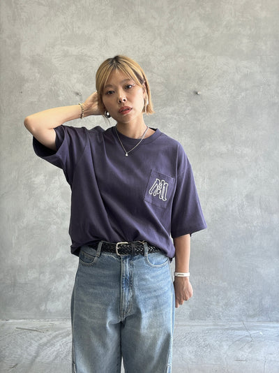 受付終了【予約販売】men'sサイズ／コード刺繍ポケット Tシャツ／ING