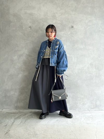 ジャガードVネックベスト／#8642701／LE MÉLANGE／2026 AW #1