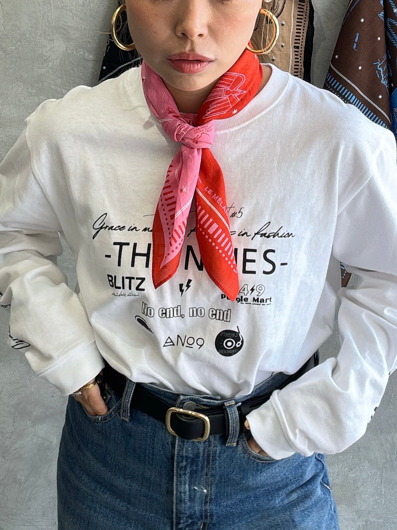 バイカラーバンダナ／8628001／LE MÉLANGE／2026 SS#2