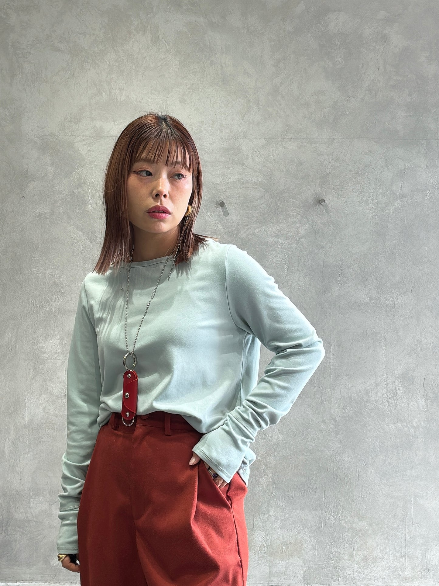 あったか無地ロングスリーブトップス／ANNA  KERRY