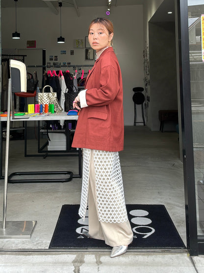 メッシュレイヤードパンツ／LHELBIE