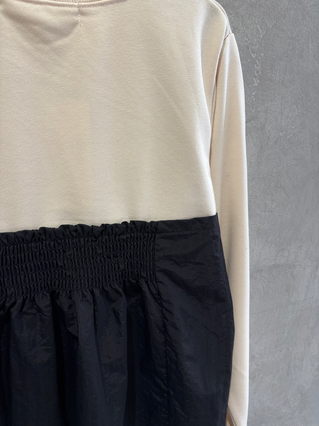 フリル切替スウェット