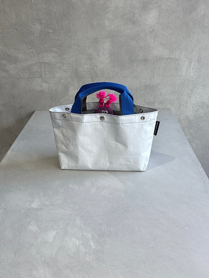【予約販売】ブルー×チャコール（本体：ホワイト）／FACTORY OMOTO／BASIC TOTE
