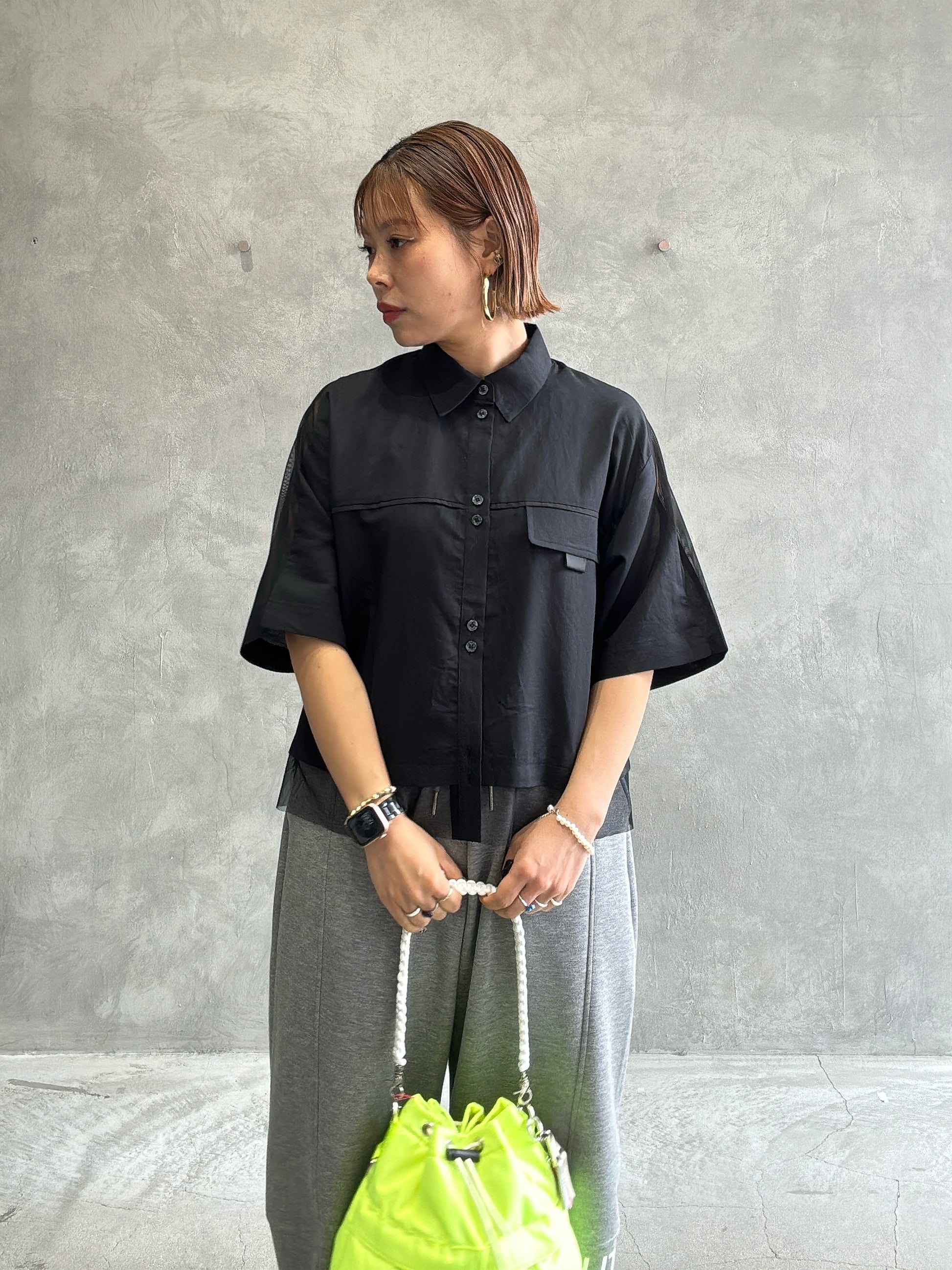 メッシュドッキングブラウス／MARECHAL TERRE