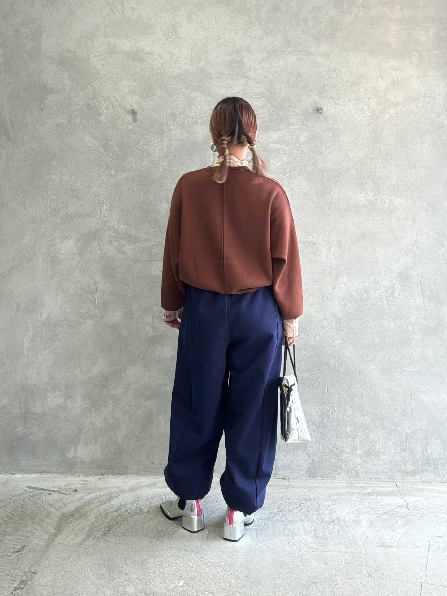 【再入荷】ポンチバイカラーパンツ／palm RICHE