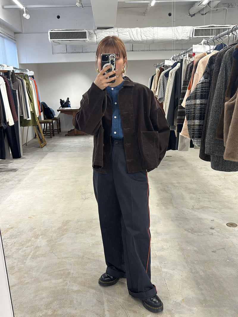受付終了【予約⚡︎販売】ラインコットンツイルパンツ／#8643503／LE MÉLANGE／2026 AW #1