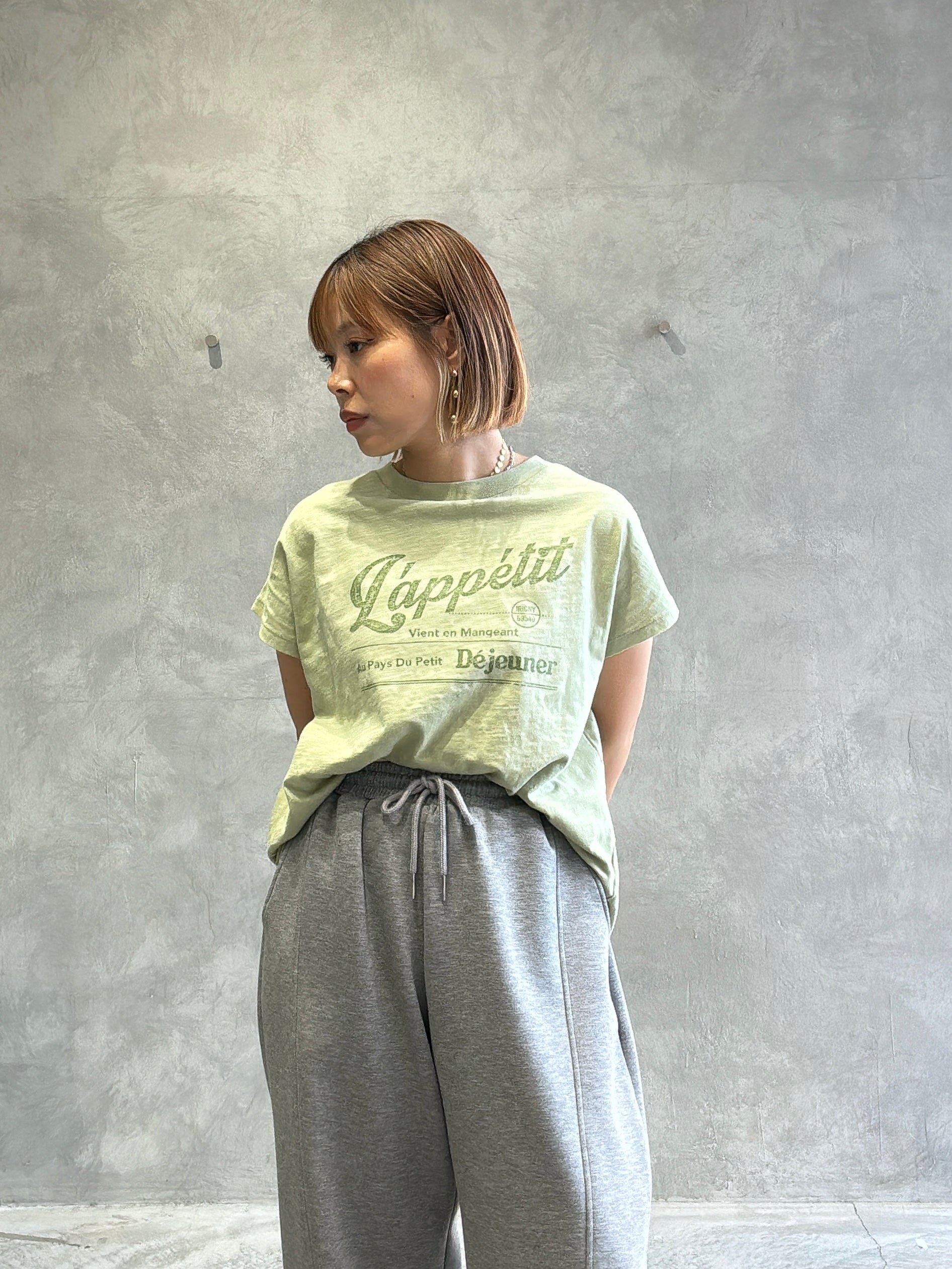 【予約販売】LappetitゆるフレンチスラブTシャツ／ING
