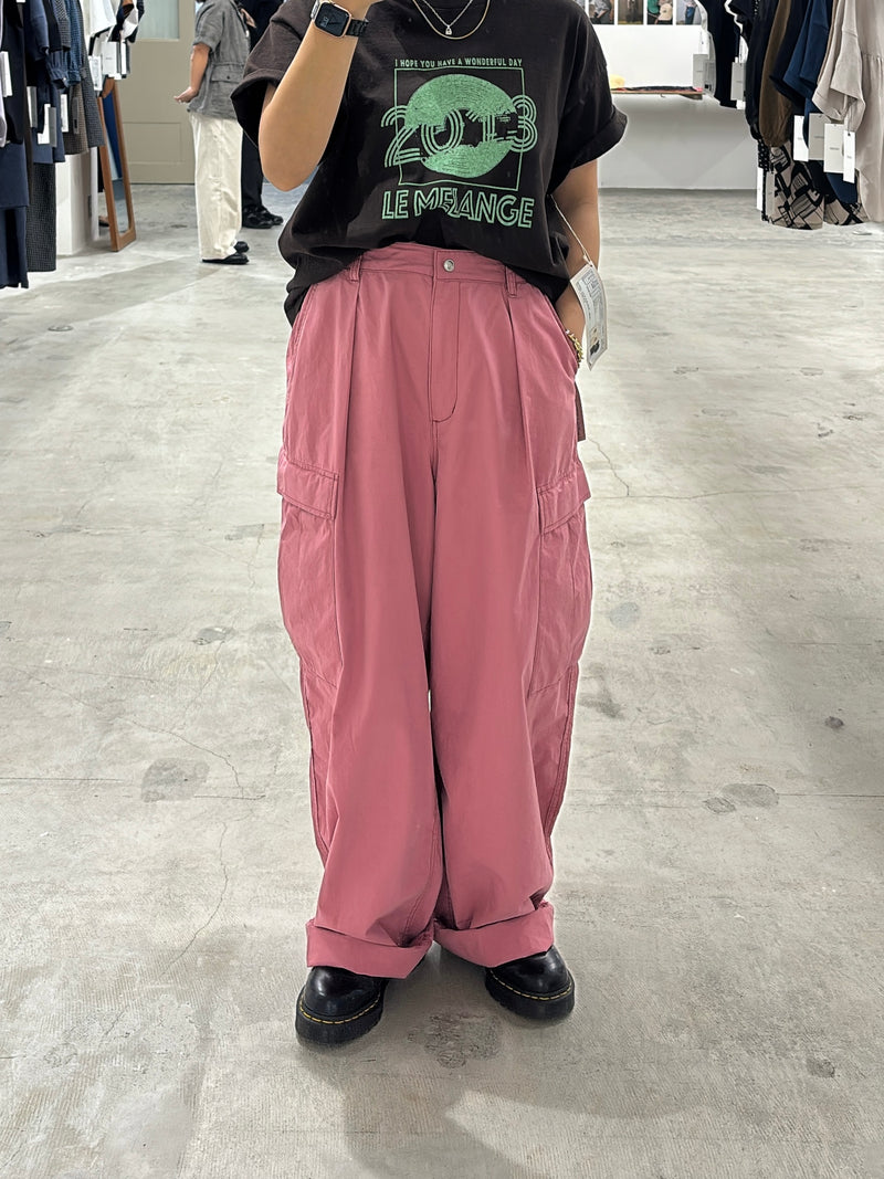 カーゴパンツ（無地・花柄）／8623504・8623505／LE MÉLANGE