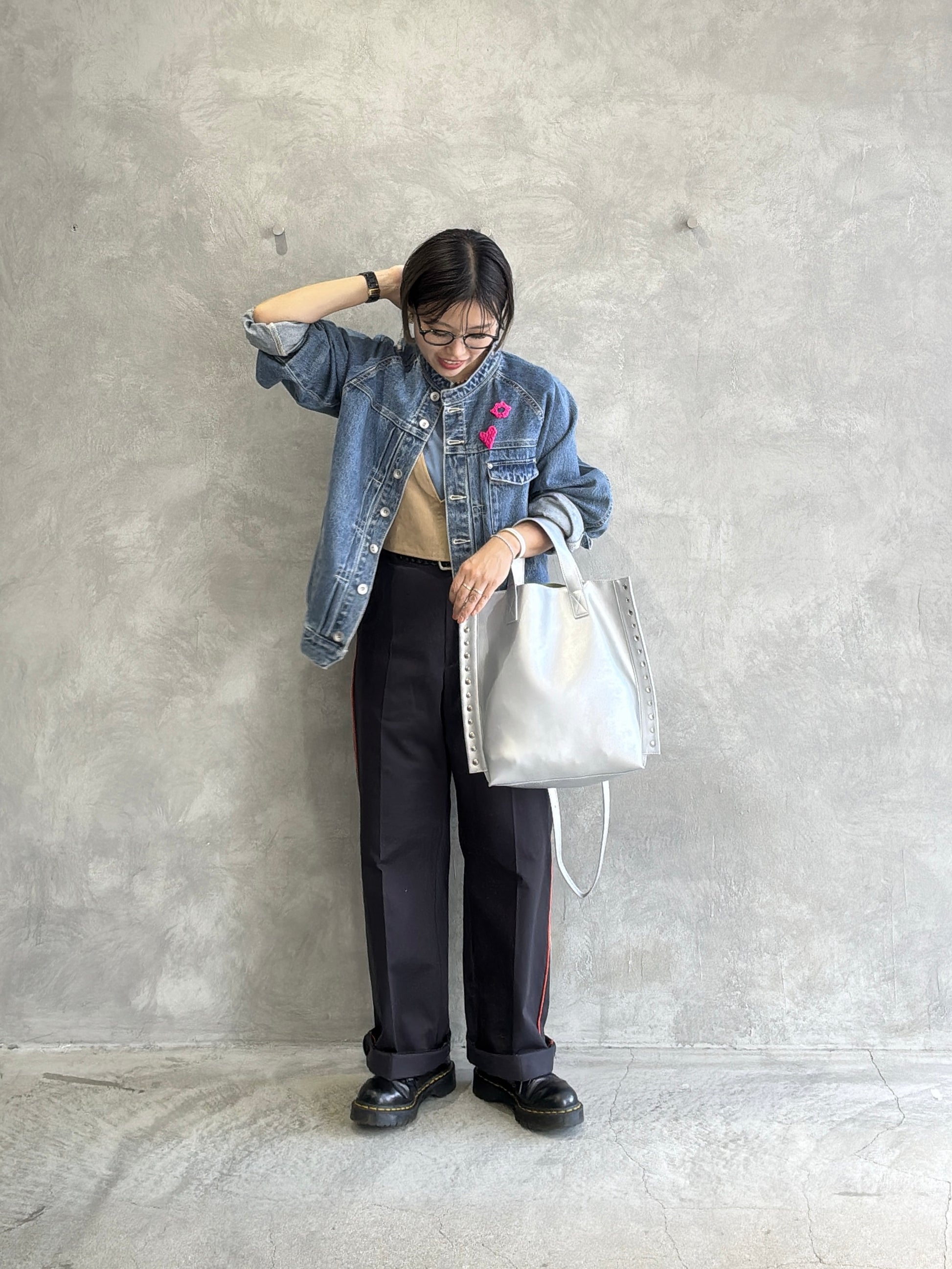 【予約販売】リベット2wayトートバッグ／cheek