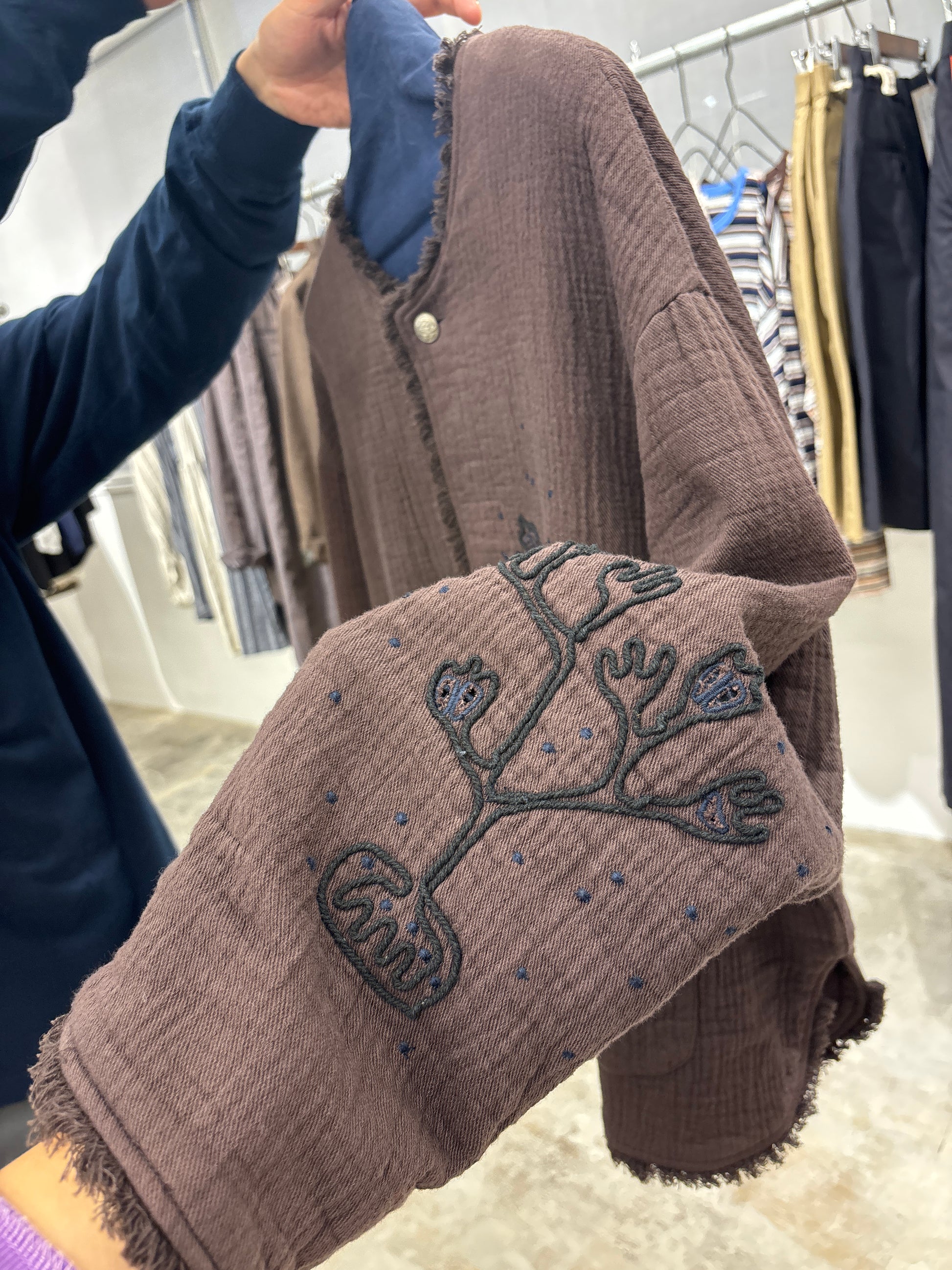 【予約⚡︎販売】刺繍クルーネックジャケット／#8643804／LE MÉLANGE／2026 AW #1